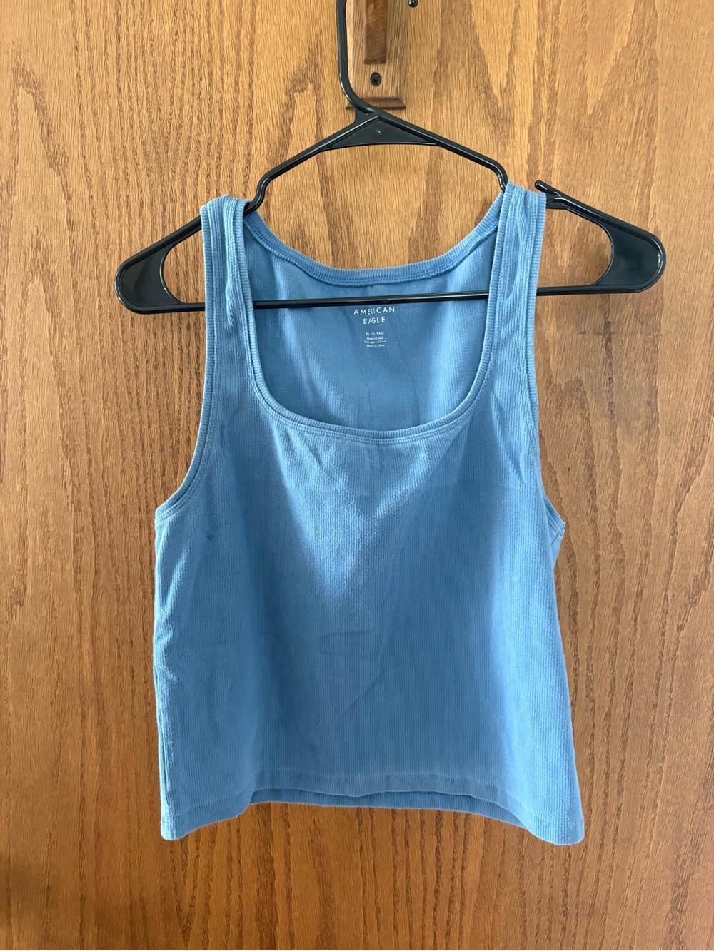 American Eagle Outfitters Light Blue Ribbed Tank